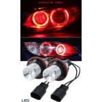 Комплект от 2 броя LED крушки Angel Eyes ангелски очи 12V-24V цвят червен за BMW с Canbus без грешки