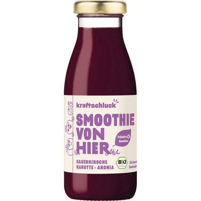 Kraftschluck Smoothie višeň mrkev aronie 3 x 250 ml