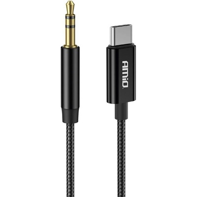 Kabel USB-C na TYP AUX Mini Jack 3,5mm 1m AMiO-04294, , ,