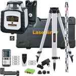 Laserliner Зелен ротационен лазер Cubus G 210 S в комплект със статив 150 см и телескопична нивелираща лата LT 4м (052.305A)