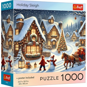 Trefl - Puzzle Holiday Sleigh - 1 000 piese