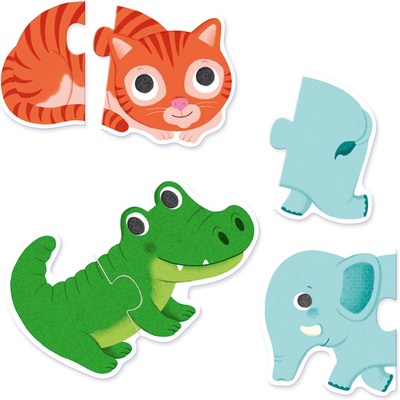 Djeco Duo Zvířátka 10 puzzlí