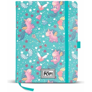 Image 1 of KARACTERMANIA - OMP! Бележник с ластик 14x21 см Magic Turq