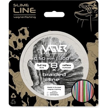 VAGNER Šnúra Braided Line Reflex Multicolor 300 m 0,50 mm
