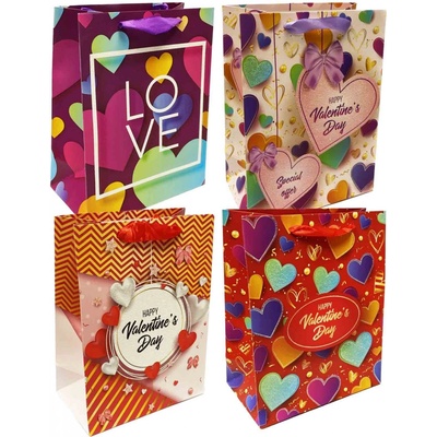 Dárková taška LOVE srdce 18*23cm