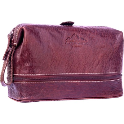 Alpenleder Vanity Bag toaletná taška Lago Di Como tmavo hnedá