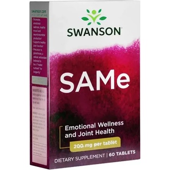 Swanson SAMe, 200 mg, 60 таблетки, Swanson (SWU217)