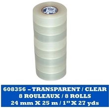 Clear Poly Shin Pad Tape Blue Sports 24 mm x 25 m