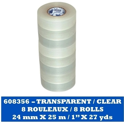 Clear Poly Shin Pad Tape Blue Sports 24 mm x 25 m