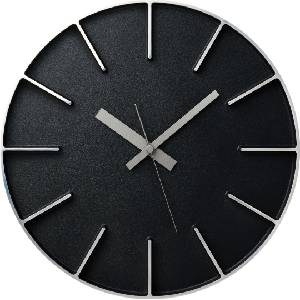 Lemnos Стенен часовник Edge M черен (AZ24-08 BK)