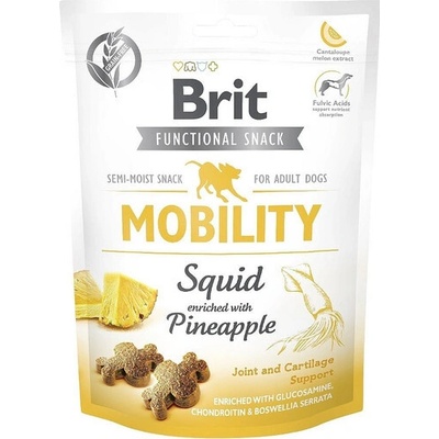 BRIT Care Dog Functional Snack Mobility Squid měkký pamlsek s kalamáry 150 g