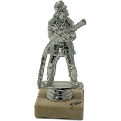 F1239 Soška hasič stříbrný