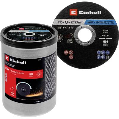 Einhell 711527 711527 sada řezných kotoučů 115 mm 100 ks kov, nerezová ocel, ocel, list