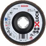 Bosch X-LOCK Шлифовъчни дискове BfM Ø 125 мм, G 40, X571, ъглово изпълнение, пластмаса 2608621767 (2608621767)