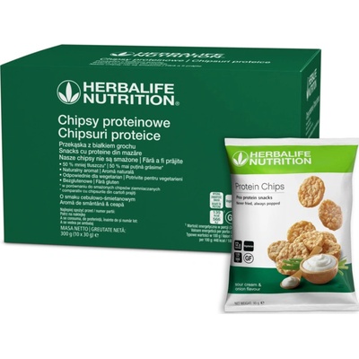 Herbalife Proteínové chipsy cibuľovo smotanové 10 x 30 g