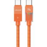 USAMS Кабел за данни USAMS U93 Type-C - Type-C, 120cm, NARANCSSÁRGA SJ775USB02 (SJ775USB02)