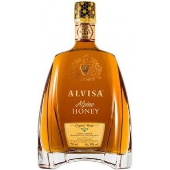 Alvisa Alpine Honey 35% 0,5 l (holá láhev)