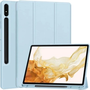 Gigapack Samsung Tab S10 Plus LTE GIGAPACK Tok стоящ, с кожен ефект, активен FLIP, държач за моливи, СВЕТЛО СИН GP-163654 (GP-163654)