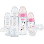 Nuk Стартов комплект NUK - First Choice, Perfect Start, Temperature Control, 10 части, момиче (10225275)