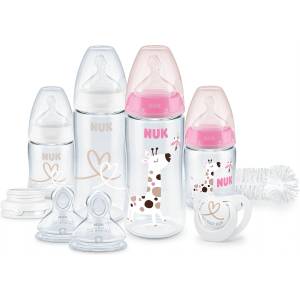 Nuk Стартов комплект NUK - First Choice, Perfect Start, Temperature Control, 10 части, момиче (10225275)