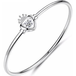 Silenti Jewelry Сребърна гривна "Сърце