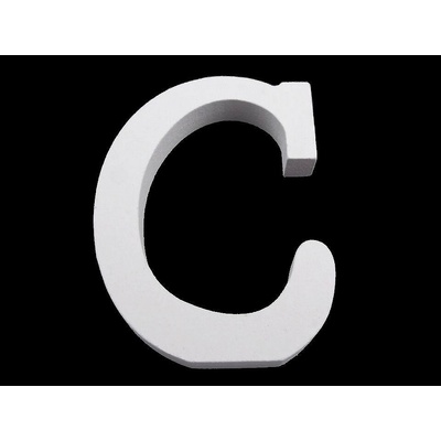 Drevená dekorácia písmená abecedy Písmeno: "C"