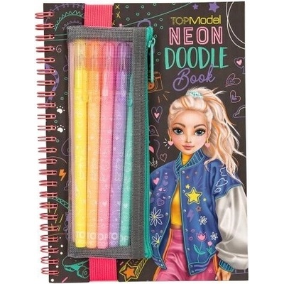 Omalovánka s fixami TOP Model Neon Doodle Book 13217