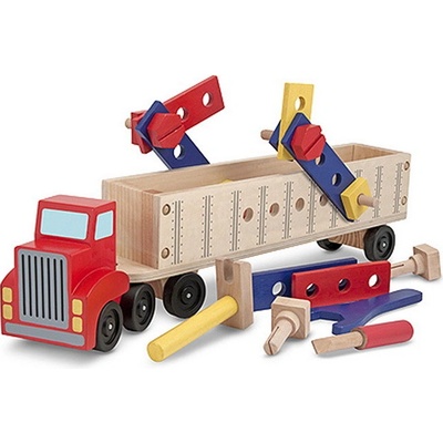 Melissa & Doug Drevené konštrukčné Auto, 22 ks
