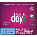Hygienické tampóny Gentle Day® Super Plus tampóny100% prírodná bavlna 15 ks