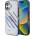 BMW Калъф за iPhone 16 BMW Motosport IML Random Stripes - сив (3666339325367)