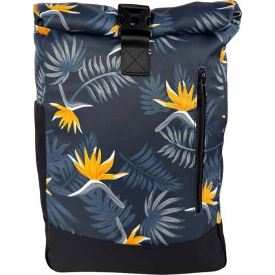 Tapple Černo-modro-žlutý rolovací batoh se vzorem Fiora 26 l