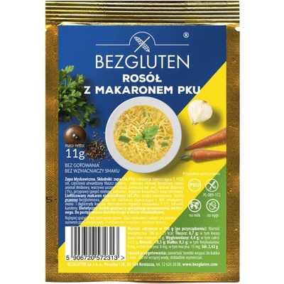 BEZGLUTEN Polievka PKU kurací vývar s rezancami nízkobielkovinový 11 g