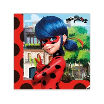 Procos ubrousky Miraculous Ladybug 33x33cm 20ks
