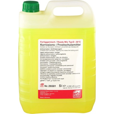 febi bilstein антифриз g11 зелен, (-30), 5л (fe26581)