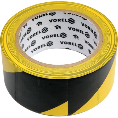 Vorel Páska lepiaca výstražná 48 mm x 33 m čierno-žltá
