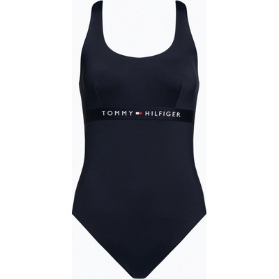 Tommy Hilfiger dámské jednodílné plavky One Piece Cut Out modré