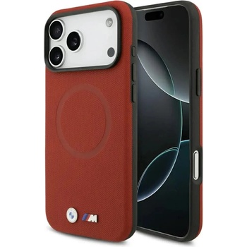 BMW Калъф BMW M FW Metal Logo MagSafe за iPhone 17 Pro Max - червен