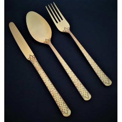 Herdmar Комплект прибори за хранене oslo № 17" - 36 части - позлатени мат, гравирани (-082-3036-0517-190-6117)