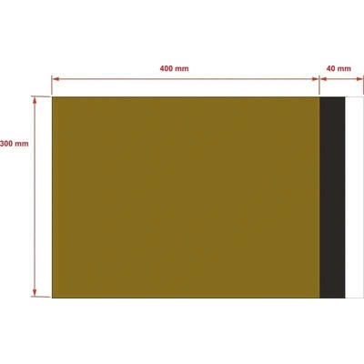 PLASTOVÉ OBÁLKY 300x400 mm zlaté od 10 ks
