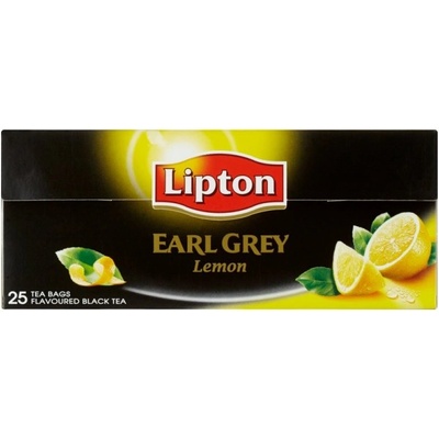 Lipton Earl Grey Lemon černý čaj aromatizovaný 25 sáčků 50 g