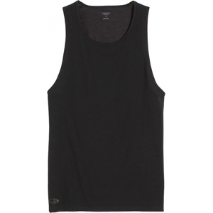 Icebreaker Мъжко мериносово термобельо Icebreaker Anatomica Tank Merino base layer - Black / Monsoon (015-0441-0113)