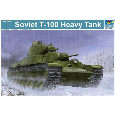 Trumpeter slepovací model Soviet T-100 Heavy Tank 1:35