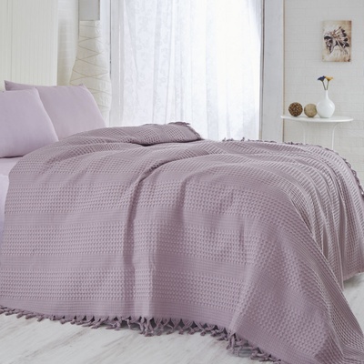 Şaheser Горна завивка Saheser 157SHS5204, 100% памук, 220x240 см, 340 г/м2, 96 нишки, 30C, Лилав (157SHS5204)