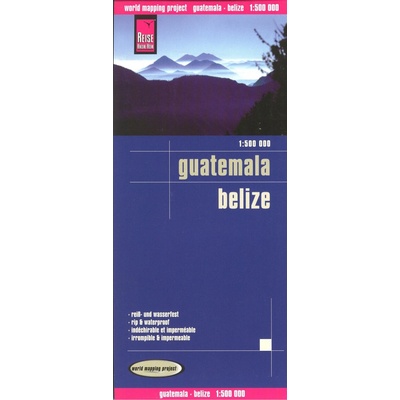 Reise Know-How Verlag mapa Guatemala,Belize 1:500 t.