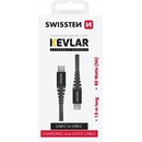 Swissten 71542010 Kevlar USB-C / USB-C, 1,5m, černý
