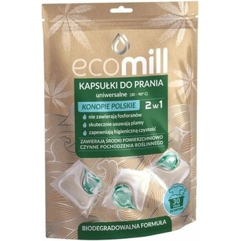 Ecomill 2v1 Kapsule na pranie 30 ks