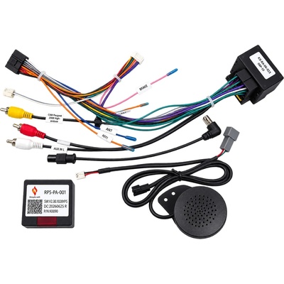 2DIN Napájací kábel s CANBUS RP5-PA-001 a reproduktorom - Peugeot a Citroën
