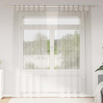 Pure Line Home Пердета от воал в цвят слонова кост с текстилни гайки (уши), 2 бр