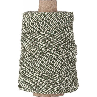 IB LAURSEN Bavlněný provázek String Green/White 10 m, zelená barva, textil – Zbozi.Blesk.cz