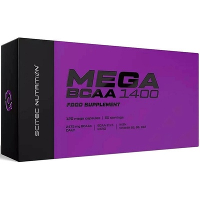 Mega BCAA 1400, 120 Capsules